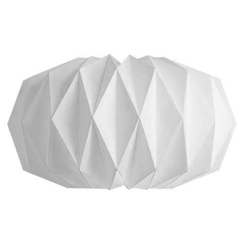 HOVCEH Lampenschirm, Paper Lampshade Ceiling, Origami Design Papier Lampenschirm Hängelampe, Lampenschirm für Hängelampe Papier, Moderner Lampen Schirm Rund für Hängelampe