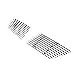 APS Compatible with Mazda Mazda 6 2009-2010 Fog light Cover Aluminum Chrome Polished Horizontal Billet Front Grill Grille Insert S18-A06156M
