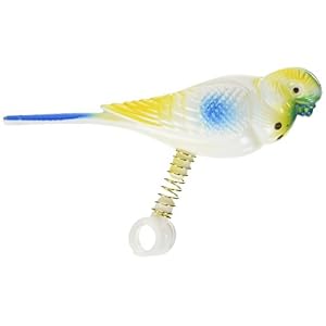 Rosewood Boredom Breaker Budgie On Spring Bird Toy