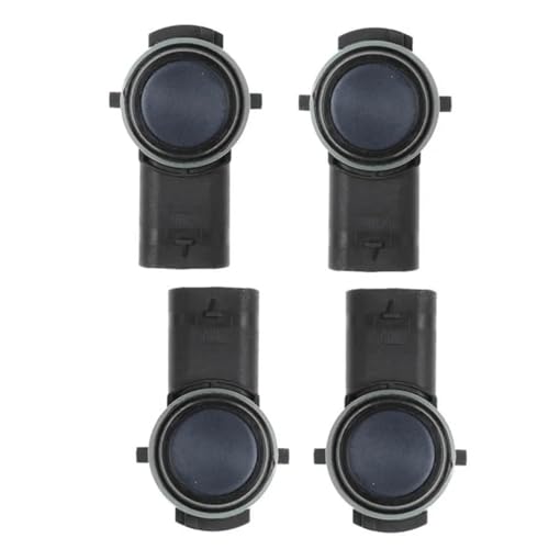 Asistencia para aparcamiento coche en parkings estrechos mediante sensor PDC negro de 4 piezas
