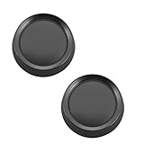 CAMGJORT 26115-E Round Fan Control Light Dimmer Switch Knob,1/4 inch Dia D Shaped Shaft,Black(2 PCS)
