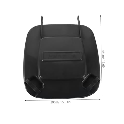 BESTYASH Plastic Garbage Can Lid Replacement Waste Bin Cover for Kitchen and Outdoor Use Fits Standard Trash Bins Prevents Easy to Use
