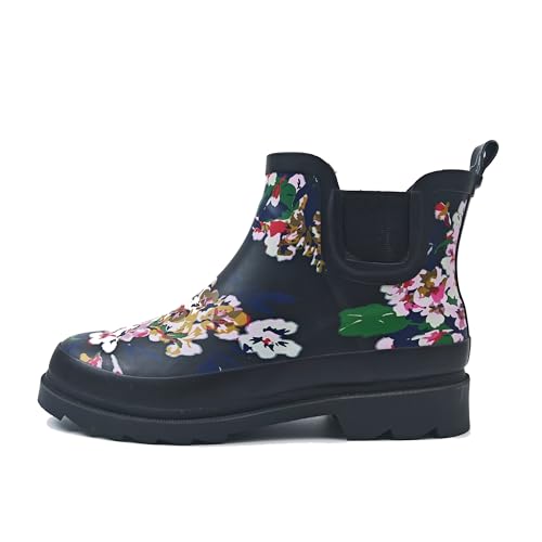 Bottes de pluie tendance pour femme bottines de neige courtes en caoutchouc imperméable