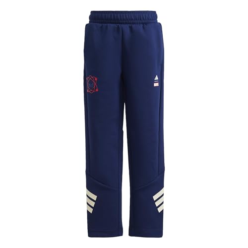 Pantalon de survêtement adidas Marvel Spider-Man mixte enfant en coton doux noir et rouge