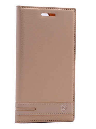Zore 3057 Lenovo Vibe S1 ile Uyumlu Kılıf, Elite Kapaklı ile Uyumlu Kılıf, Gold