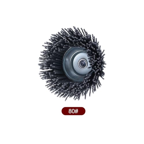 Image of HARFINGTON 3pcs Nylon Filament Wire Wheel Cup Brush for Drill, Abrasive Brushes Set with 1 /4 inch Hex Shank, 1 inch,2 inch,3 inch, Used for Rust /Corrosion /Paint Removal and Scrub Surface