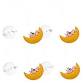 TOGEVAL 4個 水槽フローティングハンギング フローティング水族館の装飾 浮き飾り タンクの装飾 水族館浮遊装飾 水族館のシーンの装飾 浮遊月の装飾 ムーンモデル 水槽の装飾 ソフトラバー