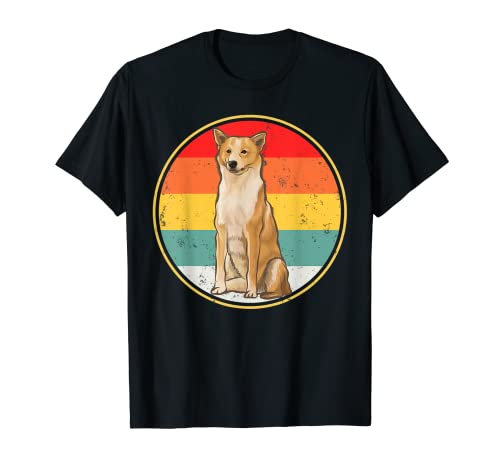 Vintage Retro Sunset Canaan Dog Dog T-Shirt