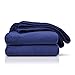 Amago - Couverture Extra Douce, Sensation Cachemire, 220 x 240 cm - Bleu Marine