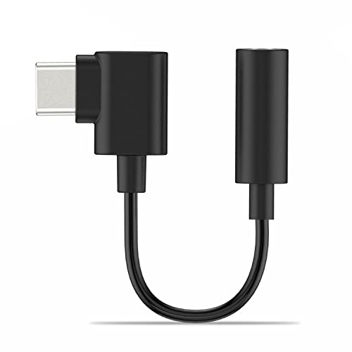 Adaptador USB C a 3.5 mm DAC Cubilux de 90 grados para iPhone 16, iPad Pro 13 y Samsung S23/S22