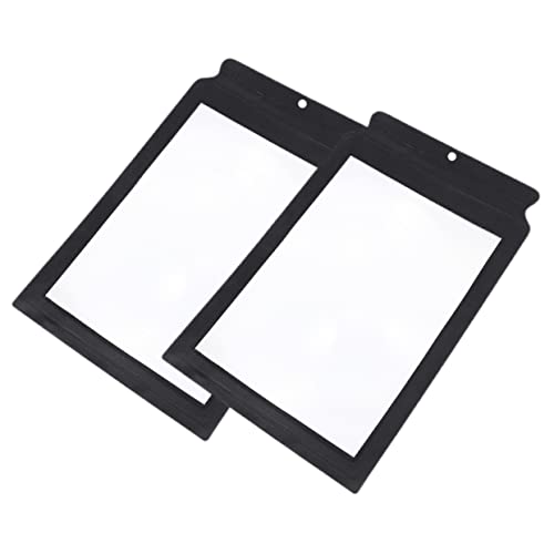 DIKACA 2 Piezas Lupa Borde Iluminado Hombres Monitor De Luz Voltear Página Lupa De Punto Rojo Lámpara Gafas Led Luces Conferencia Ligero Libros De Polivinilo Black