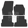GCM Tailored Black Carpet-Rubber Car Mats for Ford Kuga 2015-2020