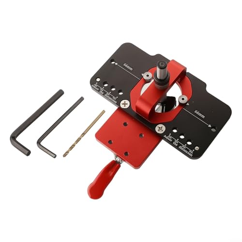 Guía de taladro de bisagra para carpintería para bisagras de copa de 35 mm compatible con sistemas de montaje estándar de puerta de armario