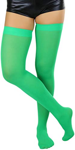 Image of ToBeInStyle Women's Nylon Thigh High Schoolgirl Opaque Stockings