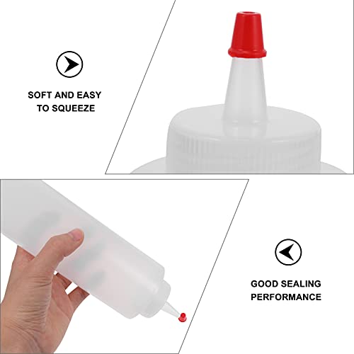 Lurrose 6Pcs Knijp Squirt Fles Kruiderij Squeeze Flessen Saus Dispensers Olie Squeeze Flessen Voor Ketchup Mosterd… - Image 5