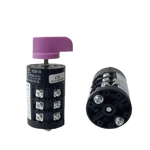 Interruptor de leva giratorio universal de 0-7 posiciones y conmutador multipaso 20A 3P con plata