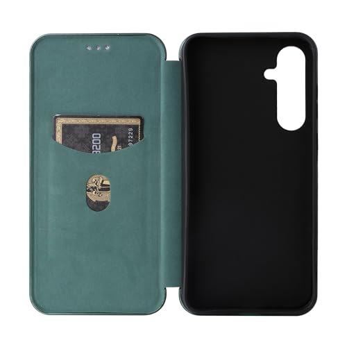 Étui antichoc Samsung A35 5G vert résout le risque de casse écran rabat - 5
