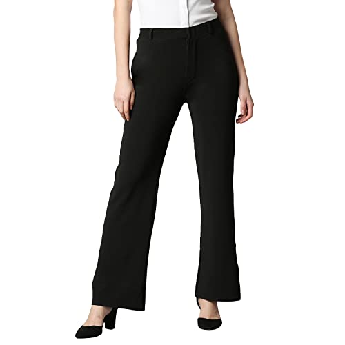 Image of Smarty Pants Women's Cotton Bell Bottom Formal Trouser