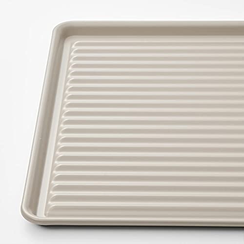 Image of Ikea Dish Drainer, Beige / Galvanised (52 x 35 cm)(Galvanized steel, Polyester powder coating)