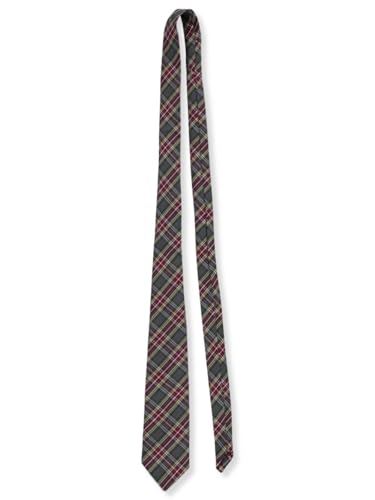 Cookie's Boys' Four-In-Hand Tie - gray/burgundy/gold/white *plaid #43*, one2