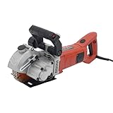 Mauernutfräse Schlitzfräse 4800W Elektrische Mauerfrase Schlitzmaschine 6200 U/min Mit Griff Wandnutenschneidemaschine,Einstellbare Schlitzführung,Für das Schneiden von Beton, Marmor, Granit, leichten