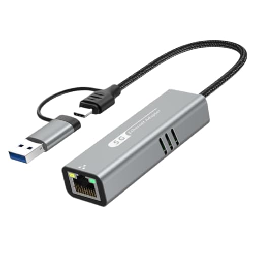 Adaptateur USB vers Ethernet 5 Gbit/s RJ45 USB 3.2 C 1000/5000 Mbps
