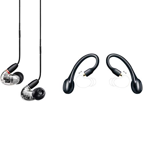 Shure AONIC 5 True Wireless Bundle mit SE535 Sound Isolating Ohrhörern + RMCE-TW1 True Wireless Adapter – Transparent