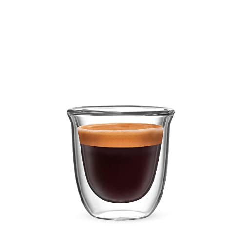 Set 2 tazzine 80 ml (2.7 oz): la capacità di questi bicchieri li rende perfetto per gustare un caffè con chi ami!