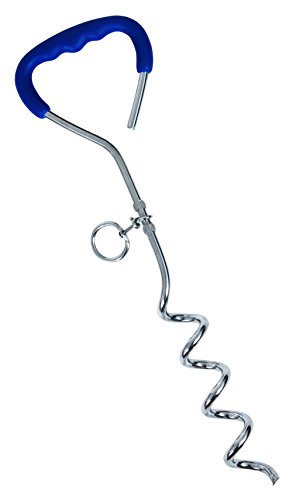 Aspen Pet Stake Large 18" Ez-Turn, Blue #TOP1