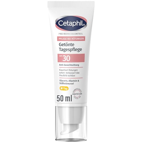 CETAPHIL PRO RednessControl Getönte Tagespflege SPF 30 50ml Kaschiert Hautrötungen sofort und gleicht den Hautton sichtbar aus Spendet intensiv Feuchtigkeit Schützt mit Lichtschutzfaktor 30