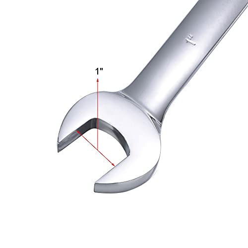 Clé mixte à cliquet 1" pour débloquer les boulons SAE difficiles - 5