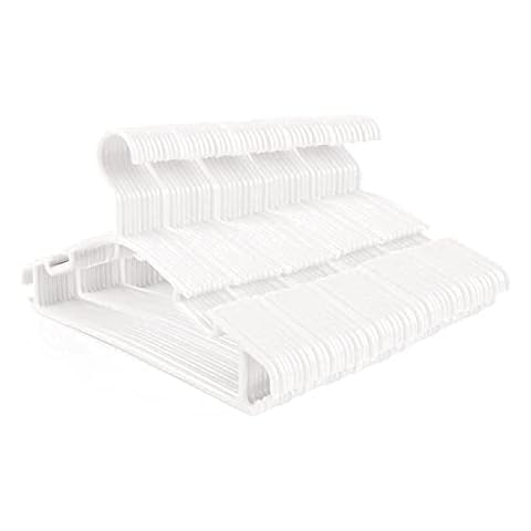 60 Pack White Baby Coat Hangers Cover