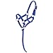 Tough 1 Miniature Nylon Halter, Royal Blue, Regular Mini.