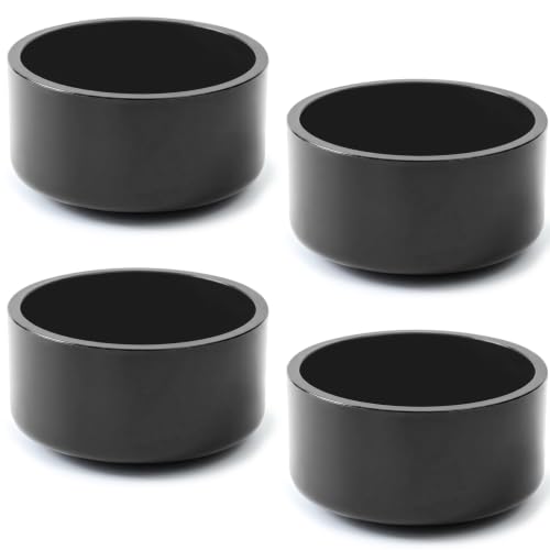 Image of 4 Packs 3 Inch PVC Pipe End Cap, Fits 3.5 inch Od Schedule 40 Furniture Grade, Heavy Duty Slip-on Caps for DIY Furniture, Plumbing, Garden Shelf, Dark Gray