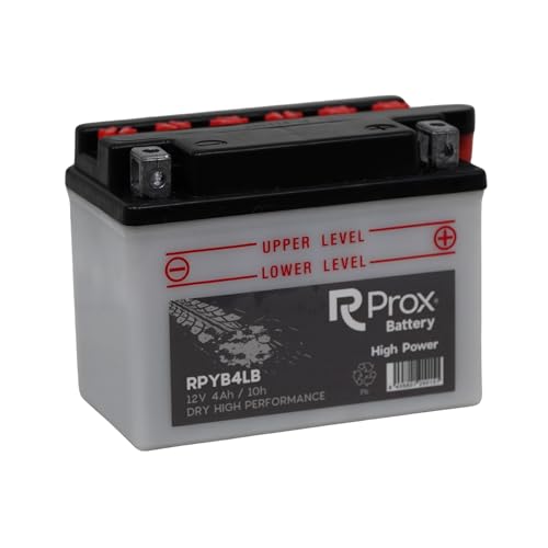 Batteria Moto YB4L-B AGM High Power 12V 4Ah 45Amp. Massima potenza di avviamento. Fabbricazione in Europa.