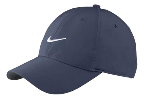 Nike Gorra unisex Dri-FIT estructurada ajustable para adultos, Azul marino, Medium / Large