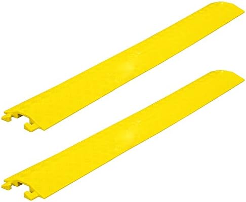 Plastic Cable Protector 100x 10CM | Yellow Cable Ramp with Channel Size ...