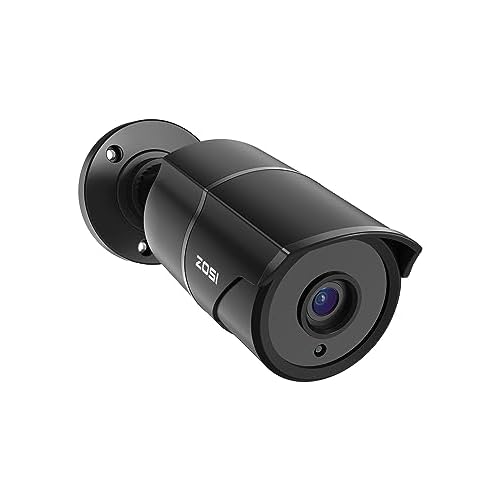 ZOSI 1080p HD-TVI Home Security Camera with Audio,Built-in Mic,Night Vision,1920TVL 2MP Outdoor CCTV Cam Only Compatible with ZOSI 3K Lite Analog DVR Wired-1Cam