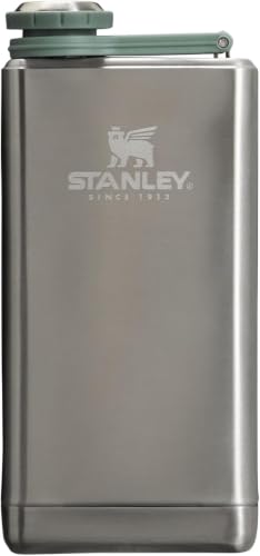 Image of Stanley Adventure Pre-Party Flask 8 oz | Leakproof Hip Flask | Hinge Connected Never Lose Cap-| Insulated Stainless Steel Liquor Container-| BPA-Free-| Stainless Steel,(Pack of 6)
