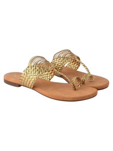Image of Shoetopia Chic Comfort & Stylish Kolhapuri Flats For Women & Girls