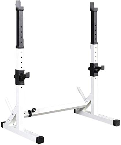 ERoomQ Adjustable Squat Rack Weight Lifting Bench Press Men's Fitness Barbell Rack Multifunctional Shelf Adjustable Bracket Home Indoor Gym Strength Training Stand Squat Rack