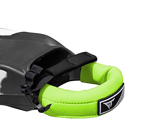 XM Stand-UP Paddle (SUP) 6ft-12ft Leash, Big Wave Cord Thickness (.313in), Key Pocket, Unbreakable Swivels, Detachable Railsaver, Made in USA