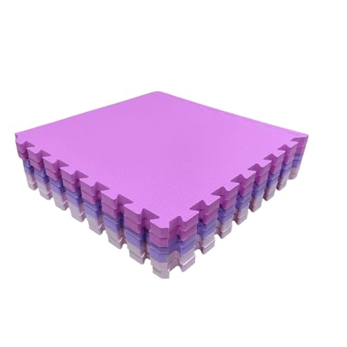 Conjunto com 24 Tatames Tapetes EVA Infantil para Meninas 50x50cm com 2cm de Espessura