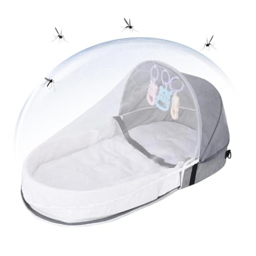 Cuna de viaje para bebés plegable que soluciona la falta de espacio 7