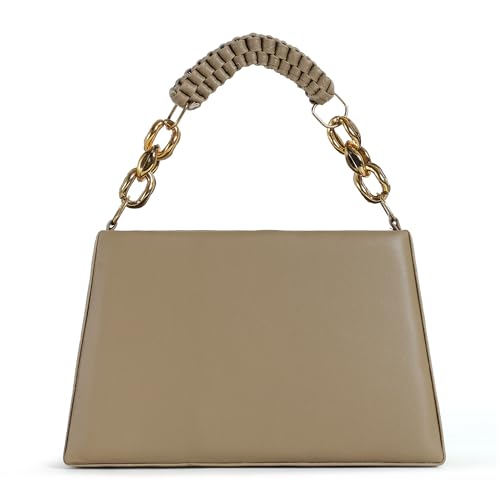 Image of Elegant PU Leather Handbag for Women - Premium Shoulder & Sling Bag with Golden Handle and Logo | Stylish Party, Office & Casual Use Purse