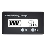 【LCD-Display】Der Batteriestandswächter ist mit einem LCD-Display ausgestattet, das aus jedem Winkel eine helle und klare Anzeige bietet und nach 10 Sekunden automatisch in den Energiesparmodus schaltet.