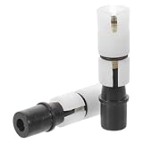 GARVALON 2 Piezas Tubos de Expansión Ajustables para Bastones de Senderismo, 2 Piezas Blancas sin Amortiguador, Repuestos Ligeros y Resistentes para Trekking y Camping al Aire Libre