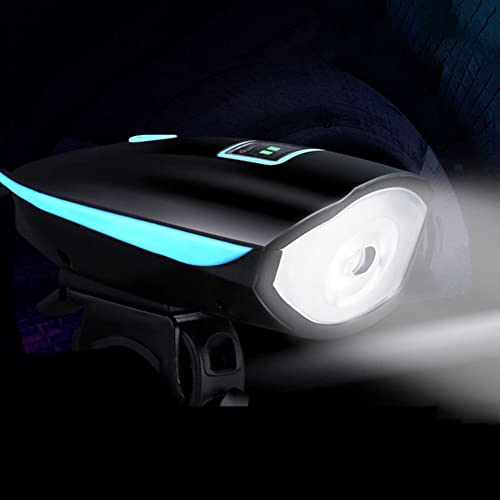 YUXINCAI Lampes De Voiture Spéciales Pour Fauteuils Roulants Électriques, Lumières Puissantes Avec Klaxons, Lampe Vélo Rechargeable USB, Étanche, Poche Sécurité À LED Accessoires Cyclisme, blue