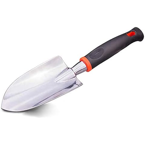 SagaSave 1Pcs Garden Hand Tool Aluminium Alloy Gardening Tool with Ergonomic Rubberized Non-Slip Grip for Small Flower Plants (Trowel) Cover