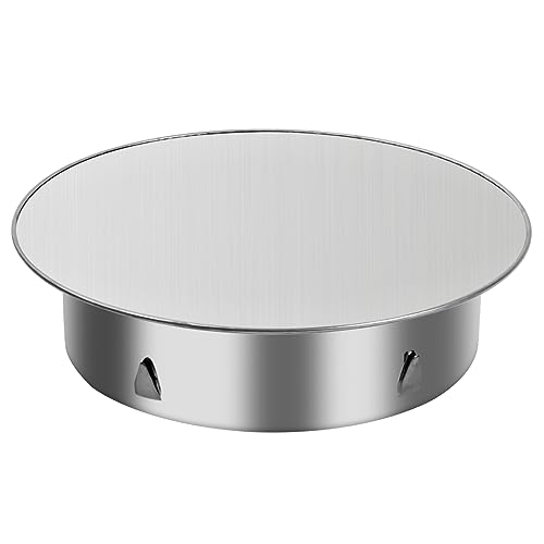 Volumoon Copertura per Camino, Capsula per Tubo, Coperchio del Tubo per Foro, Copertura del Foro del Camino in Acciaio Inox, Chiusura per Tubi di Stufa, Coperchio Foro Camino Stufa, Argento